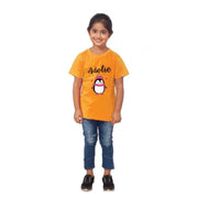 Girls Cotton Adelie Half Sleeve T-Shirt - Mustard