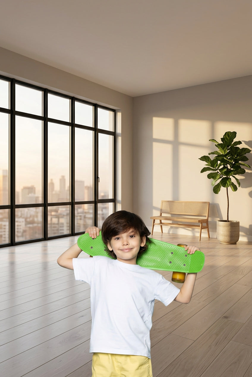 Boys Cotton Plain Half Sleeve T-Shirt (White) - kids clothing at POPNOVA
