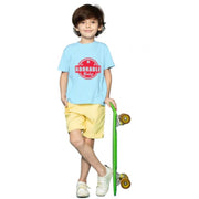Boys Cotton Adorable Baby Half Sleeve T-Shirt - Sky Blue