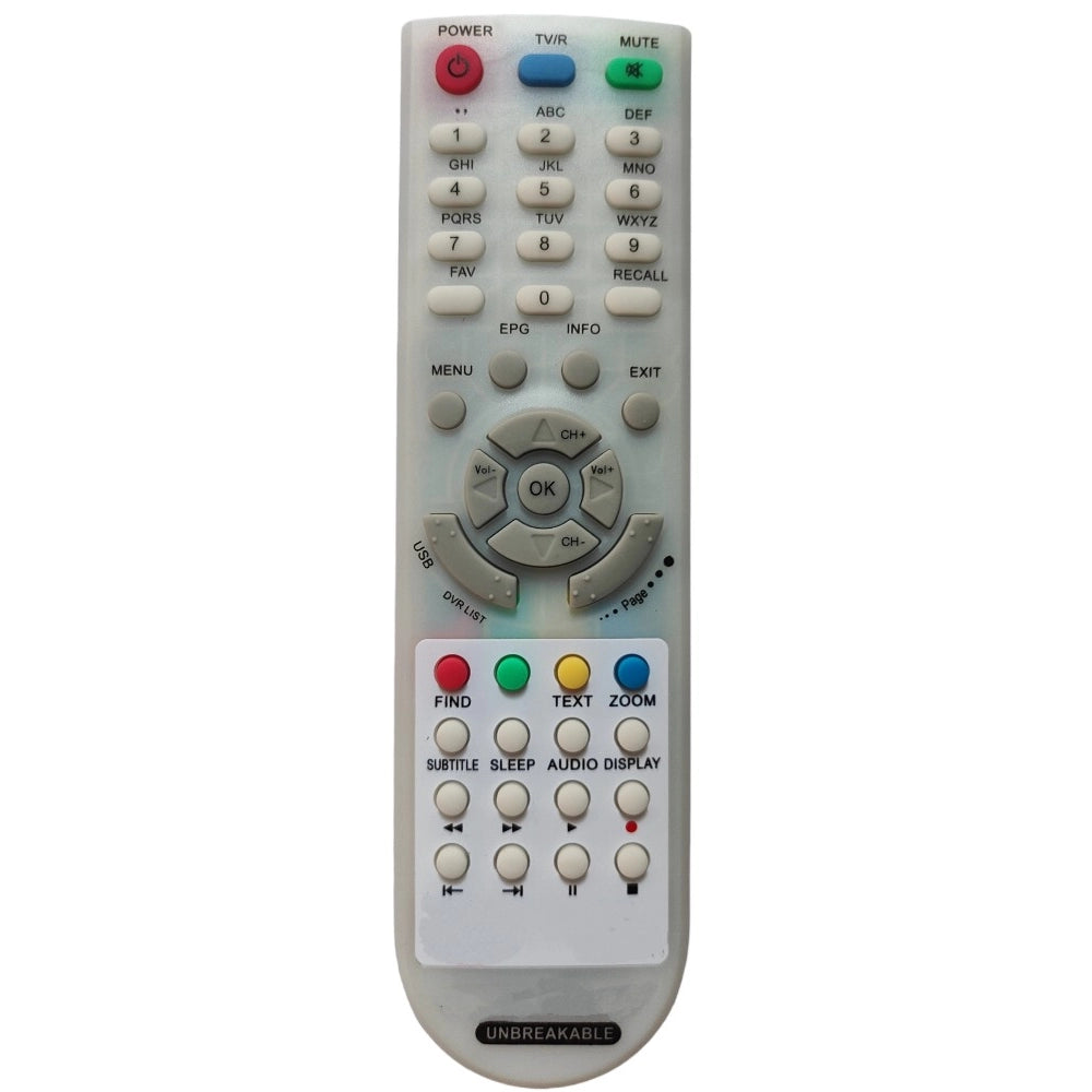 Generic DTH Setup Box Remote, Compatible with MCBS 4000 DTH Set Top Box Remote Control (Exactly Same Remote will Only Work) - POPNOVA