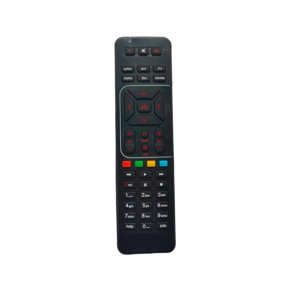 Generic DTH Remote with Recording Feature, Compatible with Airtel DTH Set Top Box Remote (Pairing Required to Sync TV Functions) - POPNOVA