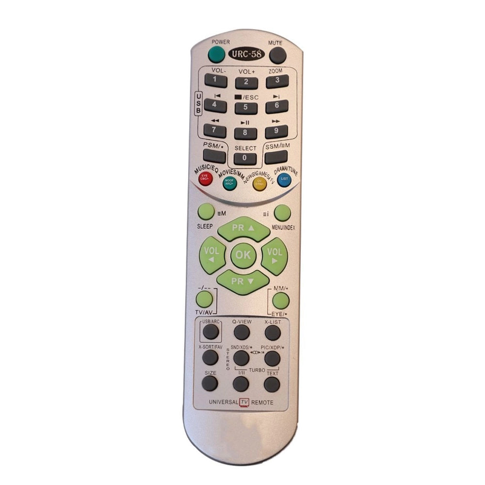 Generic CRT TV Remote No. URC58, Compatible with LG CRT TV Remote Control (Exactly Same Remote will Only Work) - POPNOVA