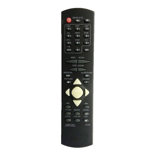 Generic Remote No. VC121, 200A, 200C, Compatible with Videocon CRT TV Remote Control (Exactly Same Remote will Only Work) - POPNOVA