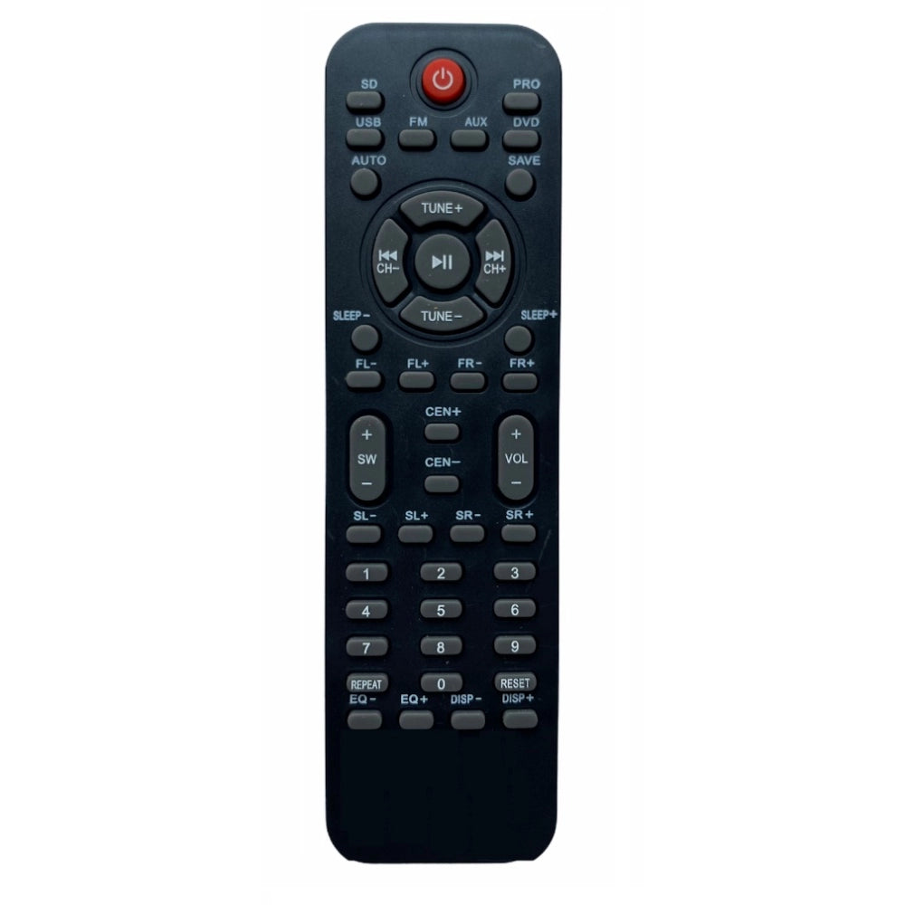 Generic 12 in 1 Home Theatre Remote, Compatible with Conic, Beston, Deltron, Hybon Home Theatre Remote (Exactly Same Remote will Only Work) - POPNOVA