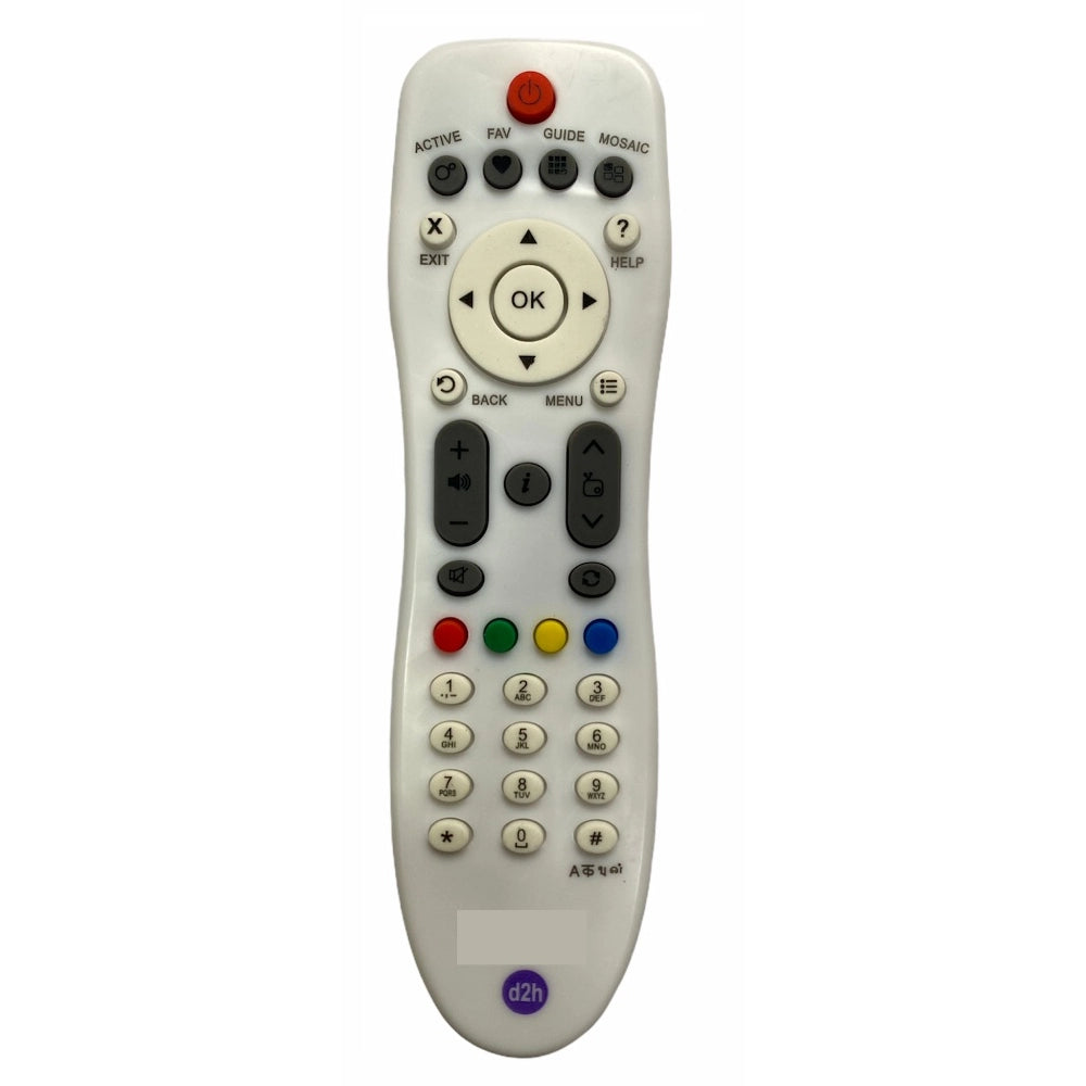 Generic DTH Remote No. 125N (Non-RF), Compatible with Videocon DTH Set Top Box Remote (Exactly Same Remote will Only Work) - POPNOVA