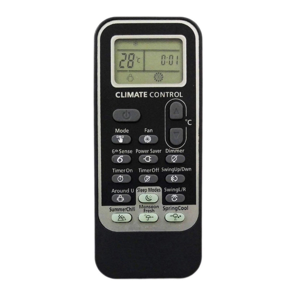 Generic Remote No. 192 (Black), Compatible with Whirlpool AC Remote Control (Exactly Same Remote will Only Work) - POPNOVA