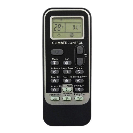 Generic Remote No. 192 (Black), Compatible with Whirlpool AC Remote Control (Exactly Same Remote will Only Work) - POPNOVA