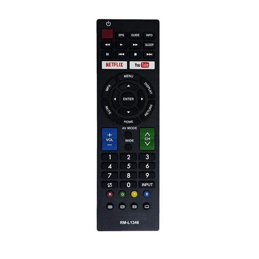 Generic Remote with Netflix and YouTube Function (No Voice), Compatible with Sharp Smart TV LCD/LED Remote Control (Exactly Same Remote will Only Work) - POPNOVA