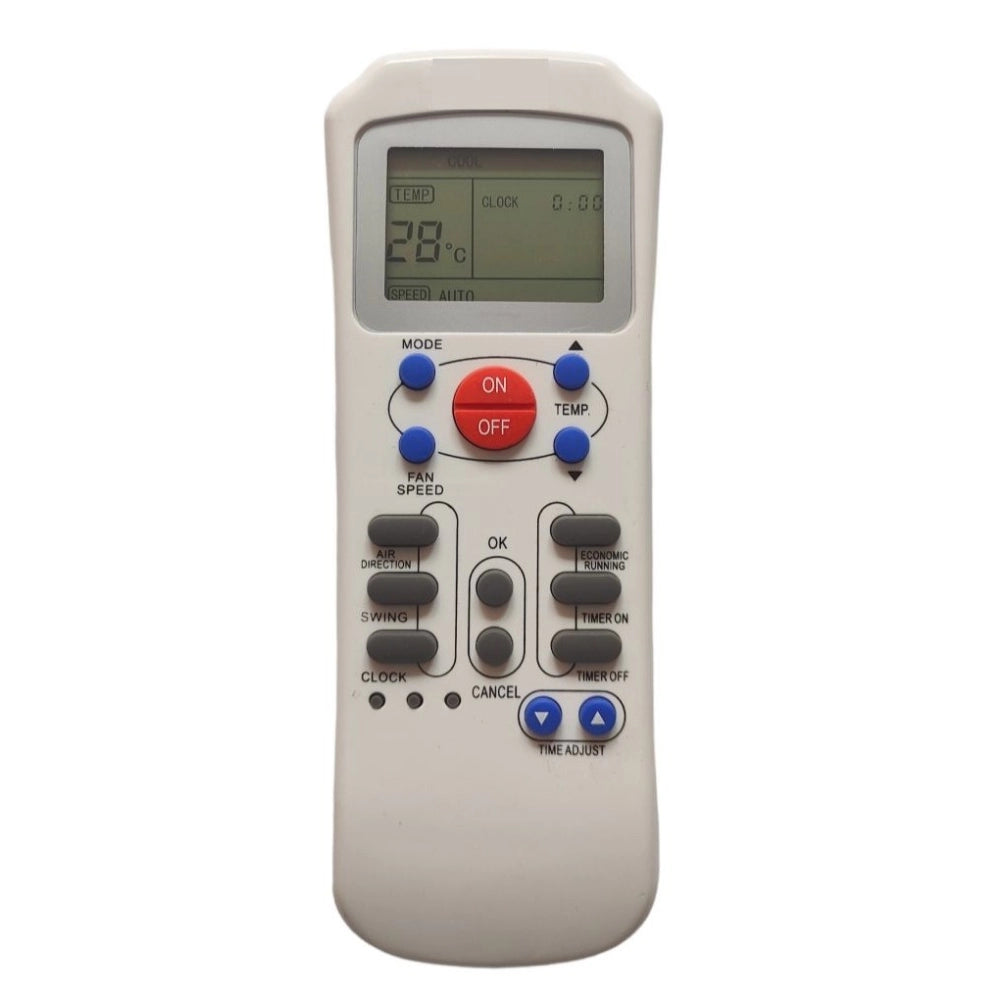 Generic Remote No. 125, Compatible with Aux AC Remote Control (Exactly Same Remote will Only Work) - POPNOVA