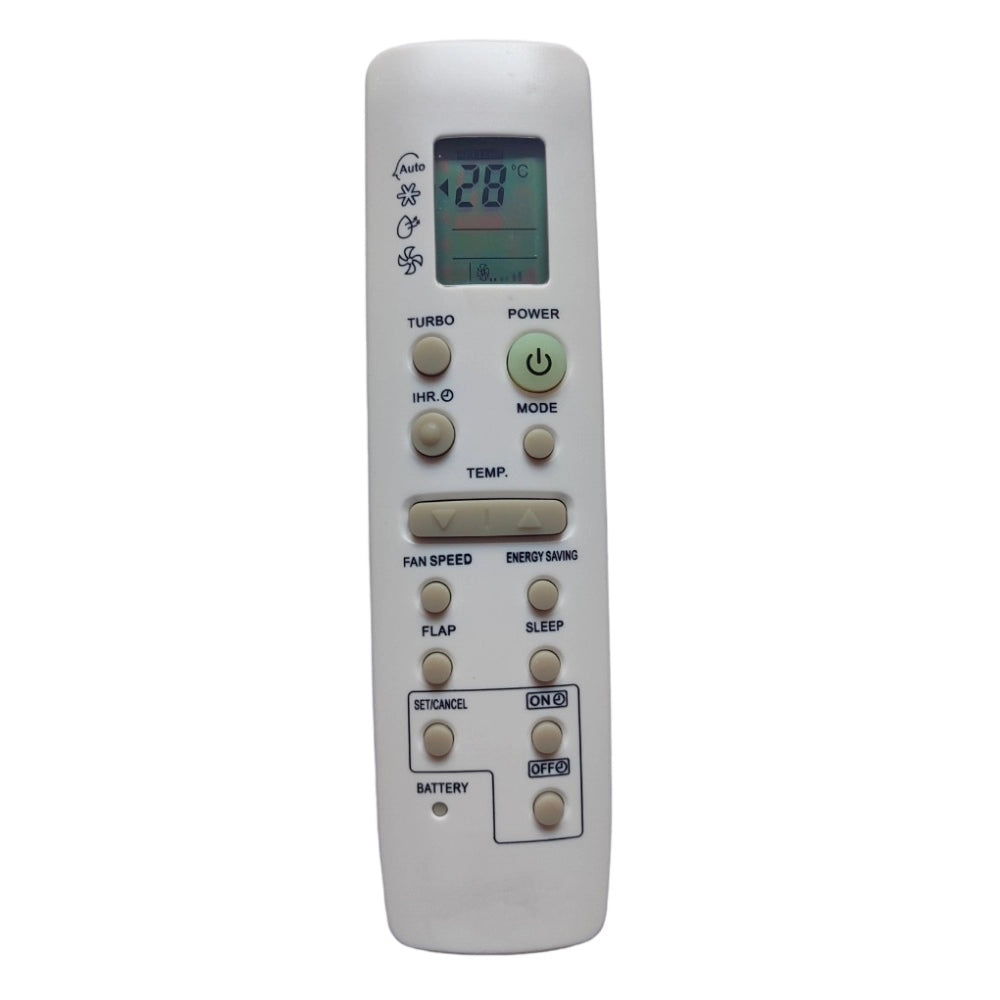 Generic Remote No. 182, Compatible with Onida AC Remote Control (Exactly Same Remote will Only Work) - POPNOVA