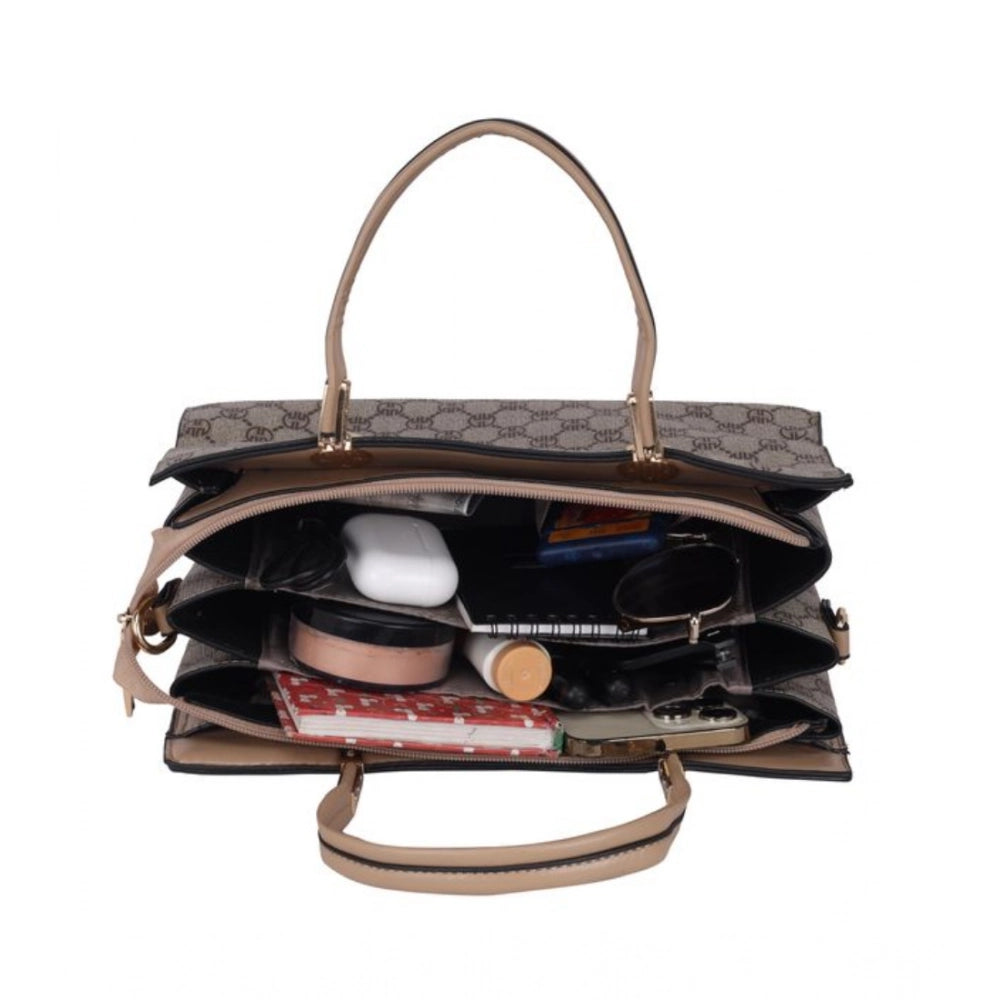 Women's Faux Leather Printed Handbag (Hilver) - POPNOVA