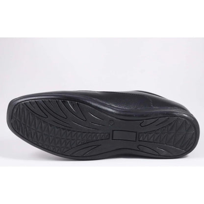 Men's Faux Leather Formal Shoes (Black) - Black, Faux Leather • Closure Type: Slip-On, Slip-On | POPNOVA
