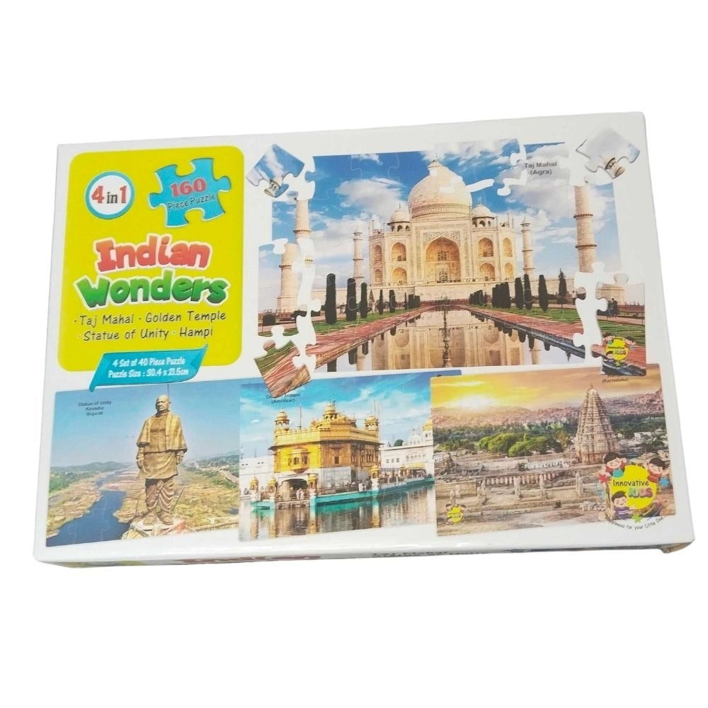 160 Pcs Set Indian Wonders Puzzle educational toys for kids 3+ years