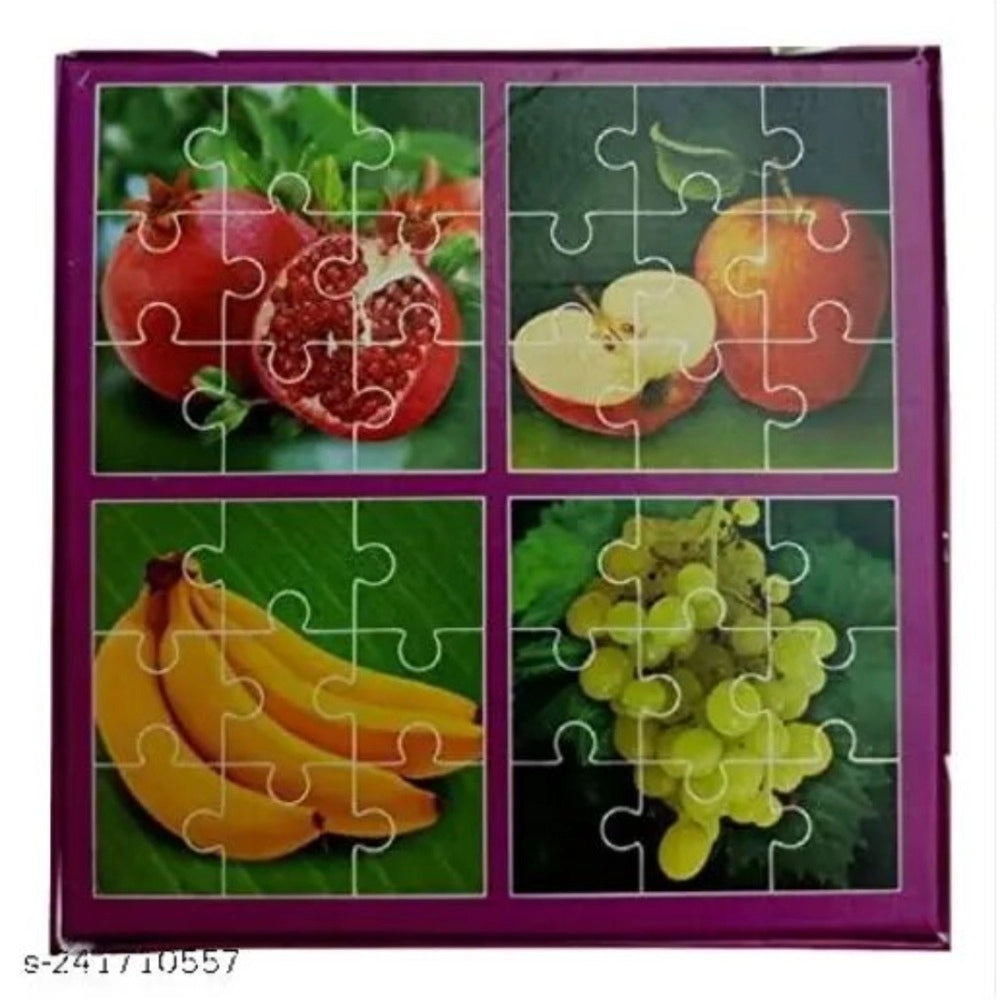 4 Pcs Set Fruits Puzzle educational toys for kids 4+ years
