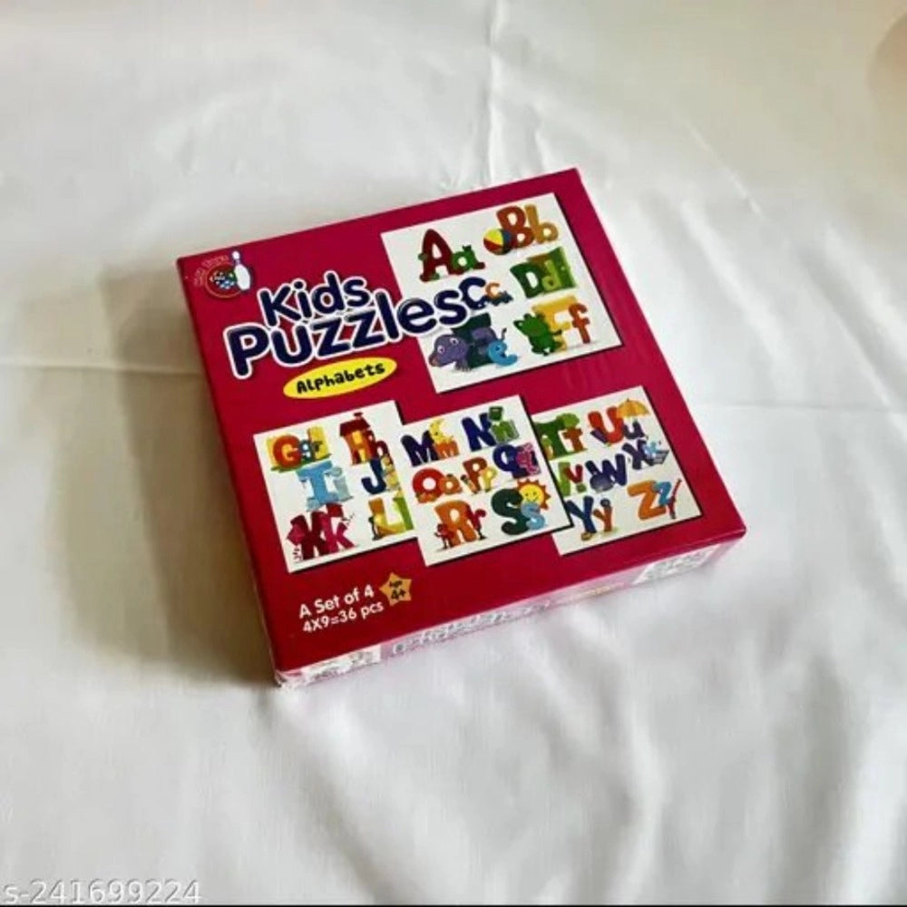 4 Pcs Set Alphapet Puzzle educational toys for kids 4+ years