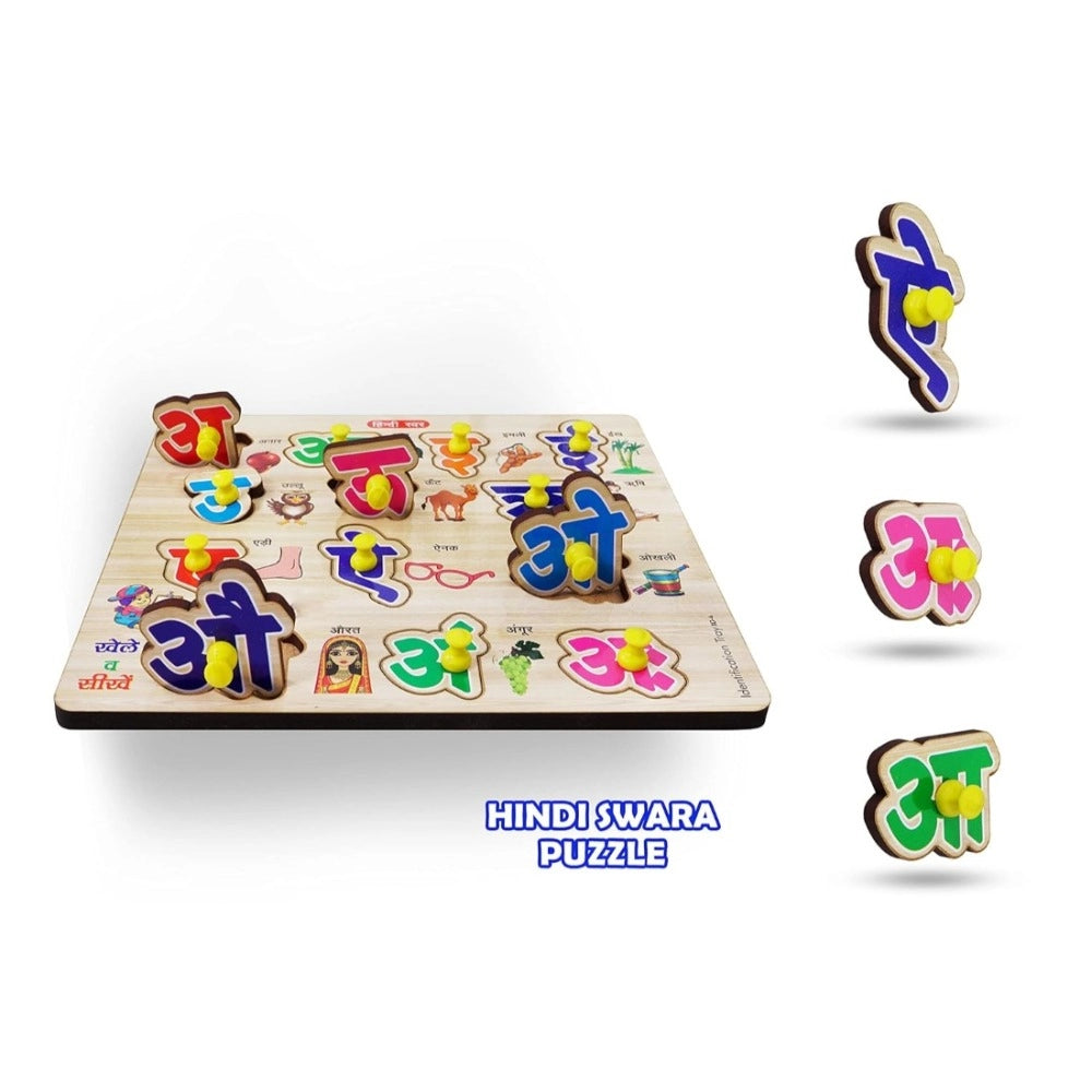 Wooden Puzzle - Hindi Letters educational toys for kids 3+ years