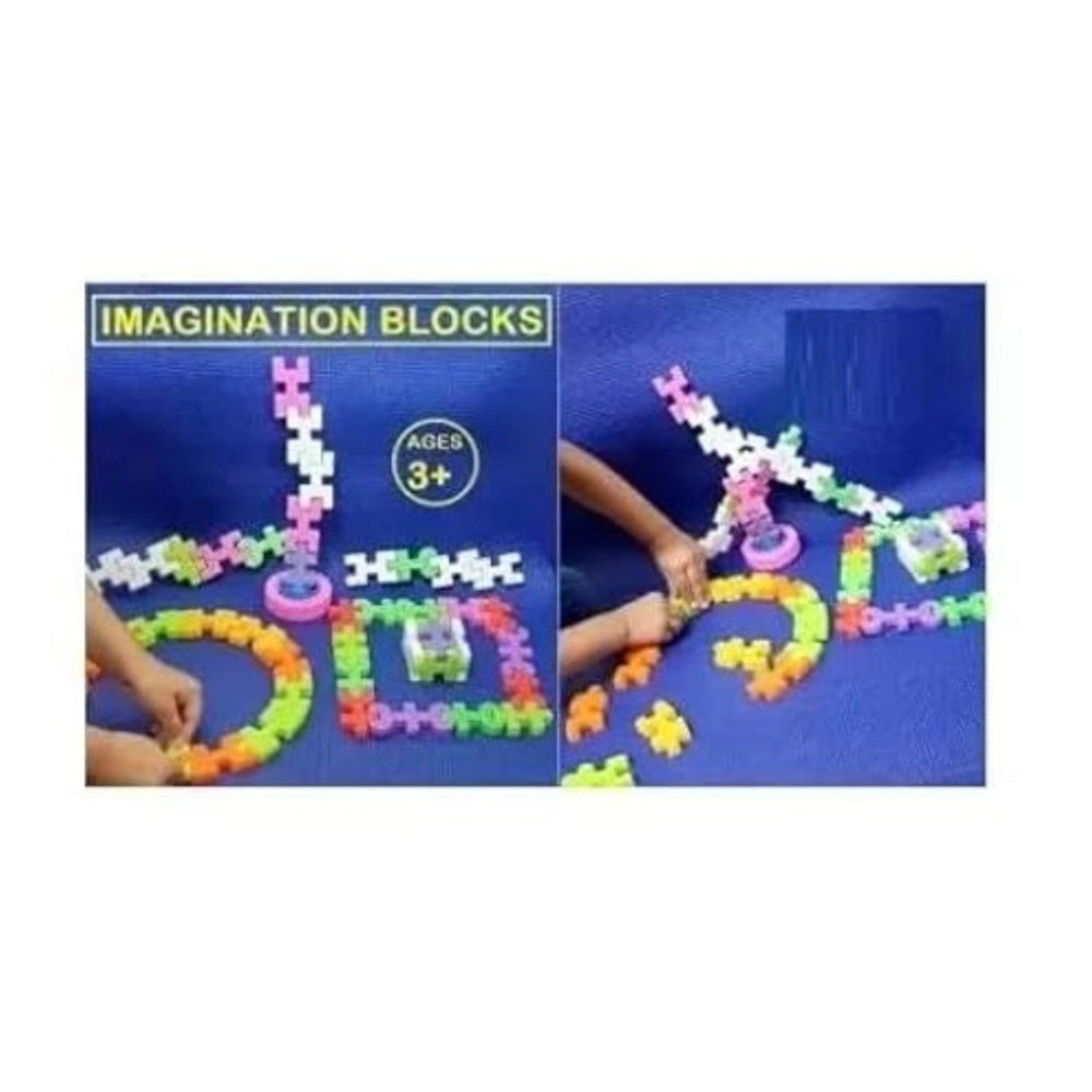 44 Pcs Set Imagination Puzzle Block Set educational toys for kids 3+ years