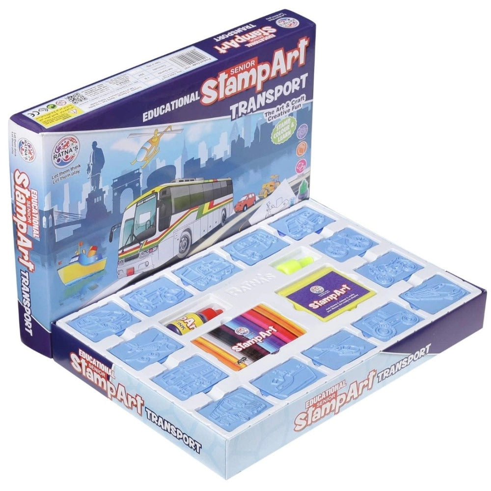 Stamp Art-Transport educational toys for kids 4+ years