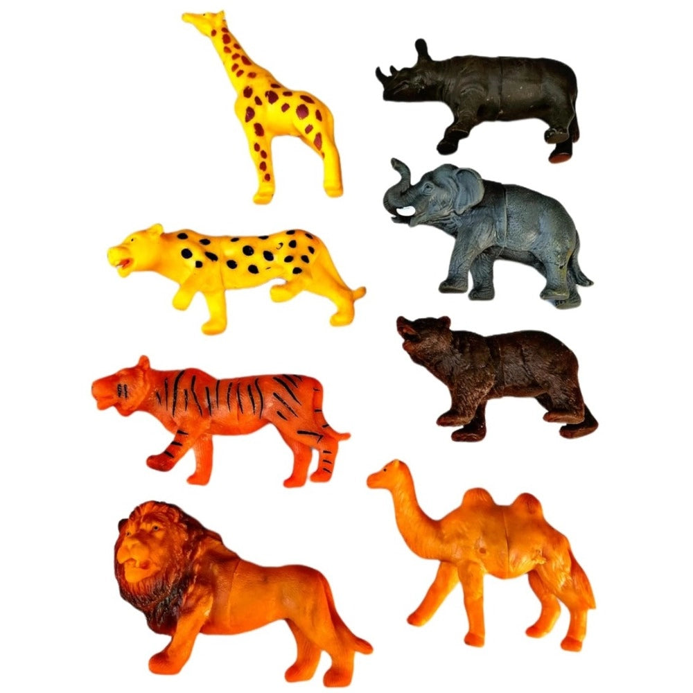 8 Pcs Set For Wild PVC Animals toys for kids 5+ years