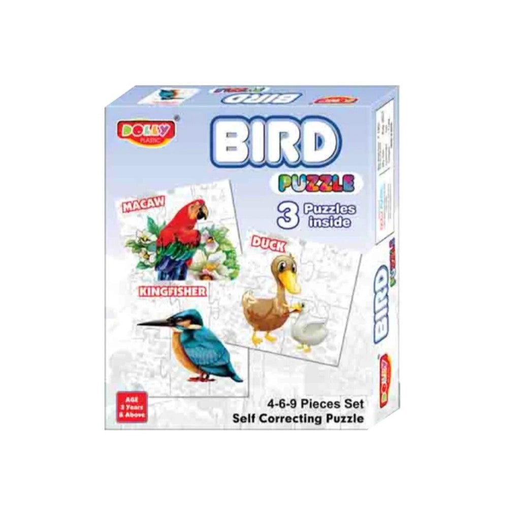 3 Pcs Set Bird Puzzle educational toys for kids 3+ years