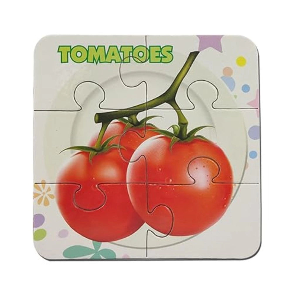 4 Pcs Set Vegetable Puzzles educational toys for kids 3+ years