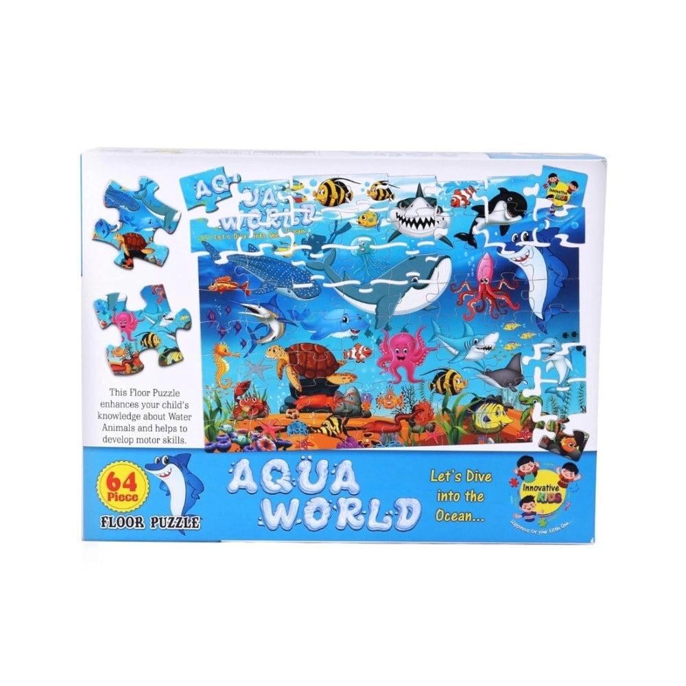 64 Pcs Set Aqua World Puzzle educational toys for kids 4+ years