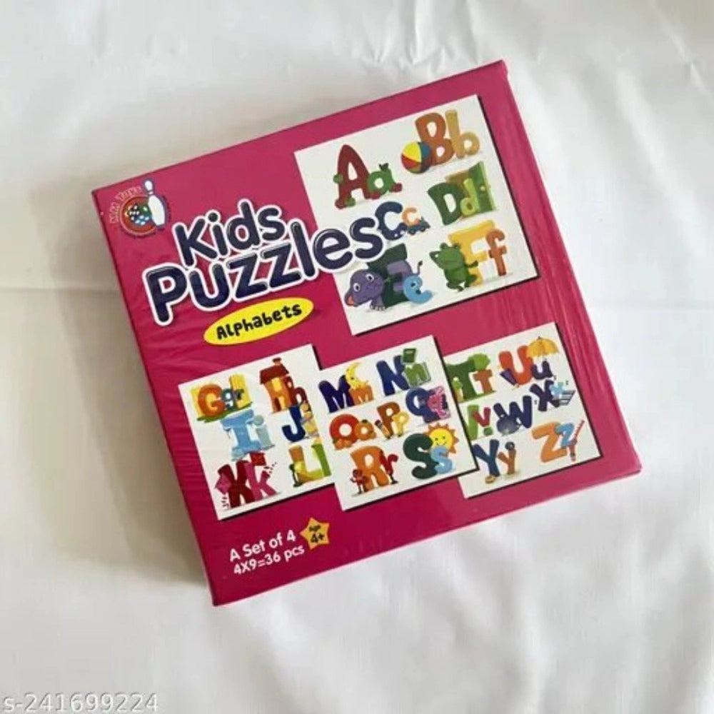 4 Pcs Set Alphapet Puzzle educational toys for kids 4+ years