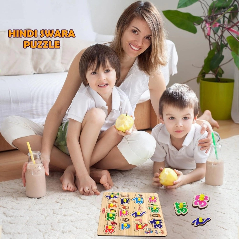 Wooden Puzzle - Hindi Letters educational toys for kids 3+ years