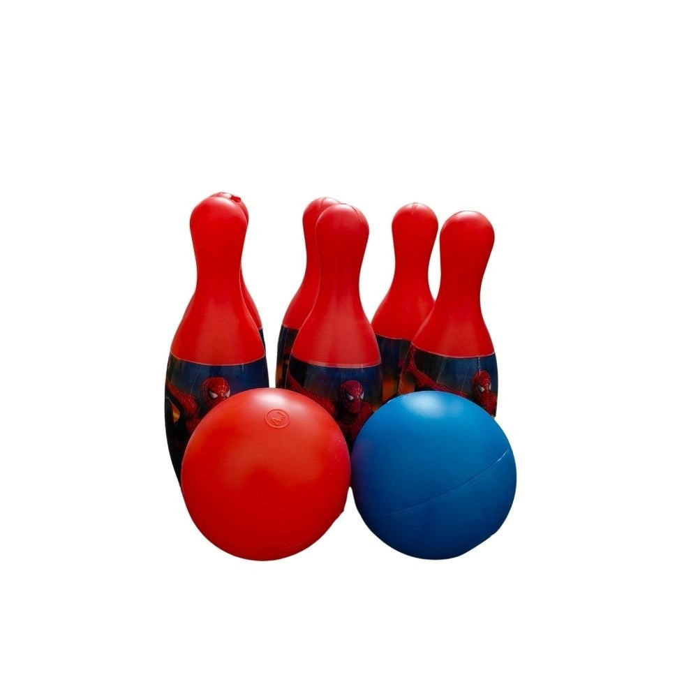 Spider Man Theme Bowling Set with two balls toys for kids 1+ years