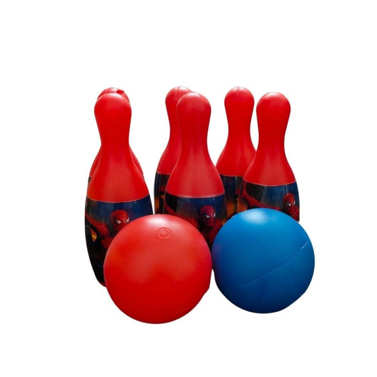 Spider Man Theme Bowling Set with two balls toys for kids 1+ years
