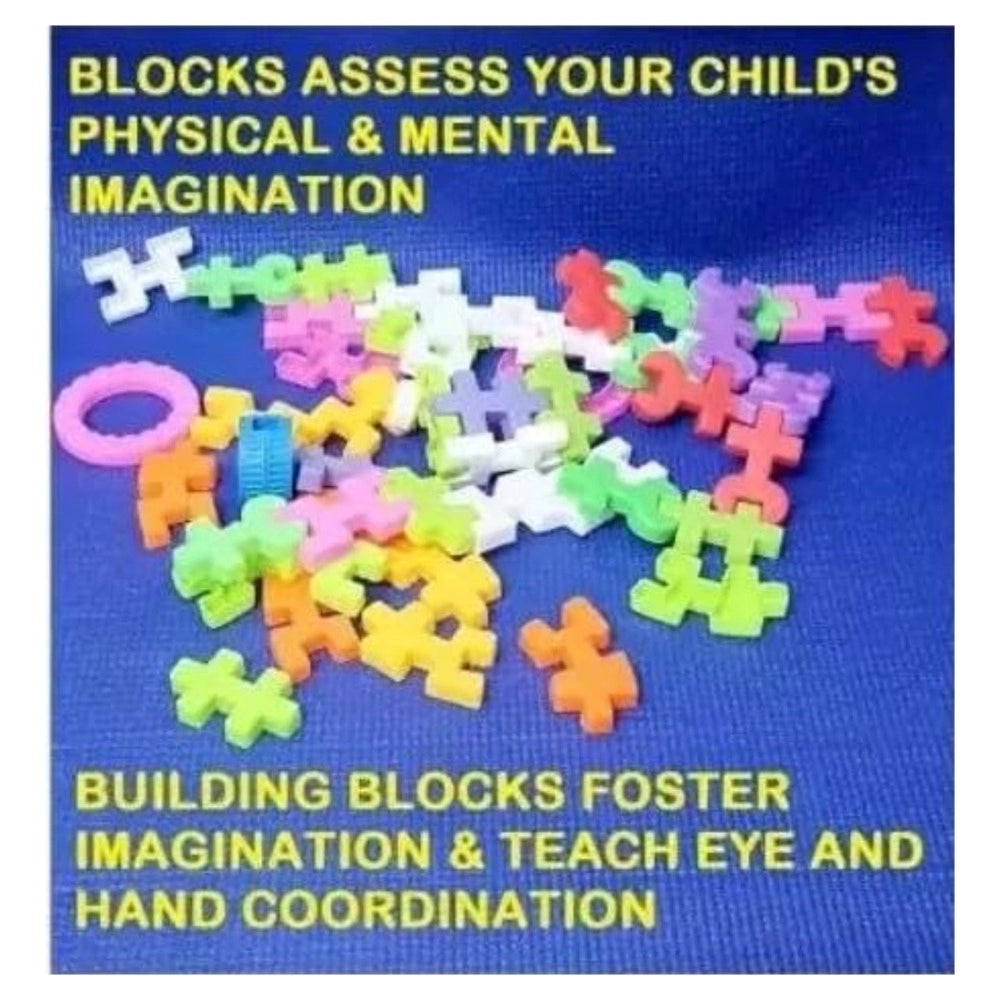 44 Pcs Set Imagination Puzzle Block Set educational toys for kids 3+ years
