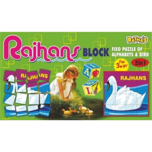 Fixo puzzle of Alphabets and bird educational toys for kids 3+ years