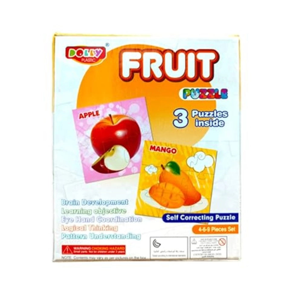 3 Pcs Set Fruit Puzzle educational toys for kids 3+ years