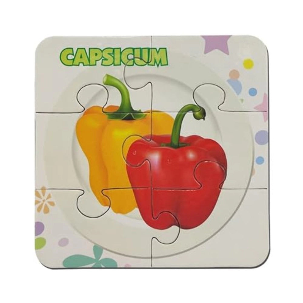 4 Pcs Set Vegetable Puzzles educational toys for kids 3+ years