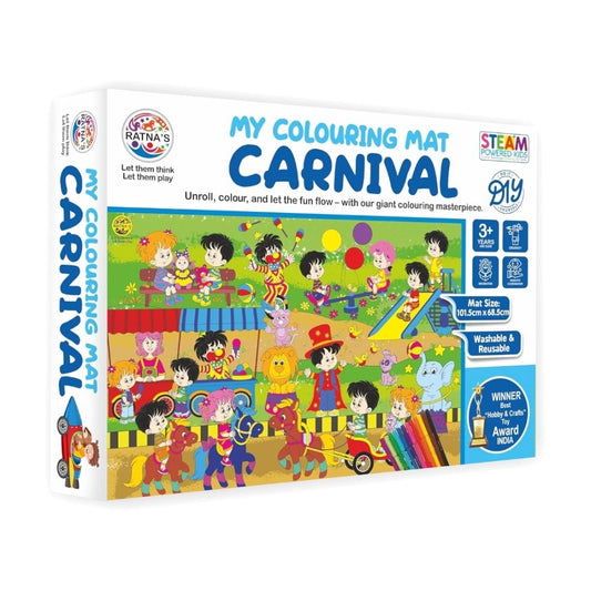 Carnival Printed Colouring Mat educational toys for kids 3+ years