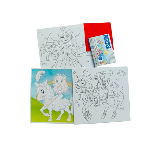 Fun With Coloring Board-Princess educational toys for kids 3+ years