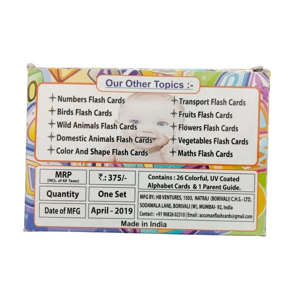 Alphapet Flash cards educational toys for kids 2+ years