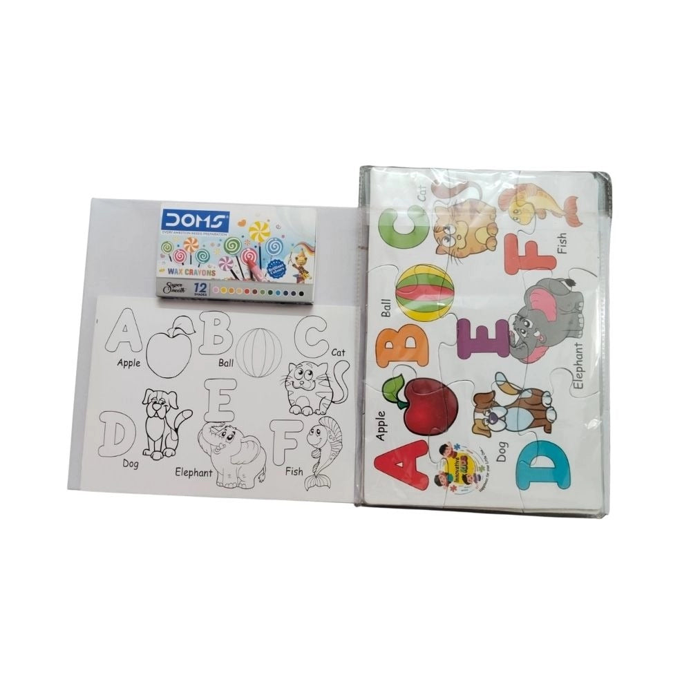 2 In 1 Puzzle & Colors Alphabet educational toys for kids 3+ years