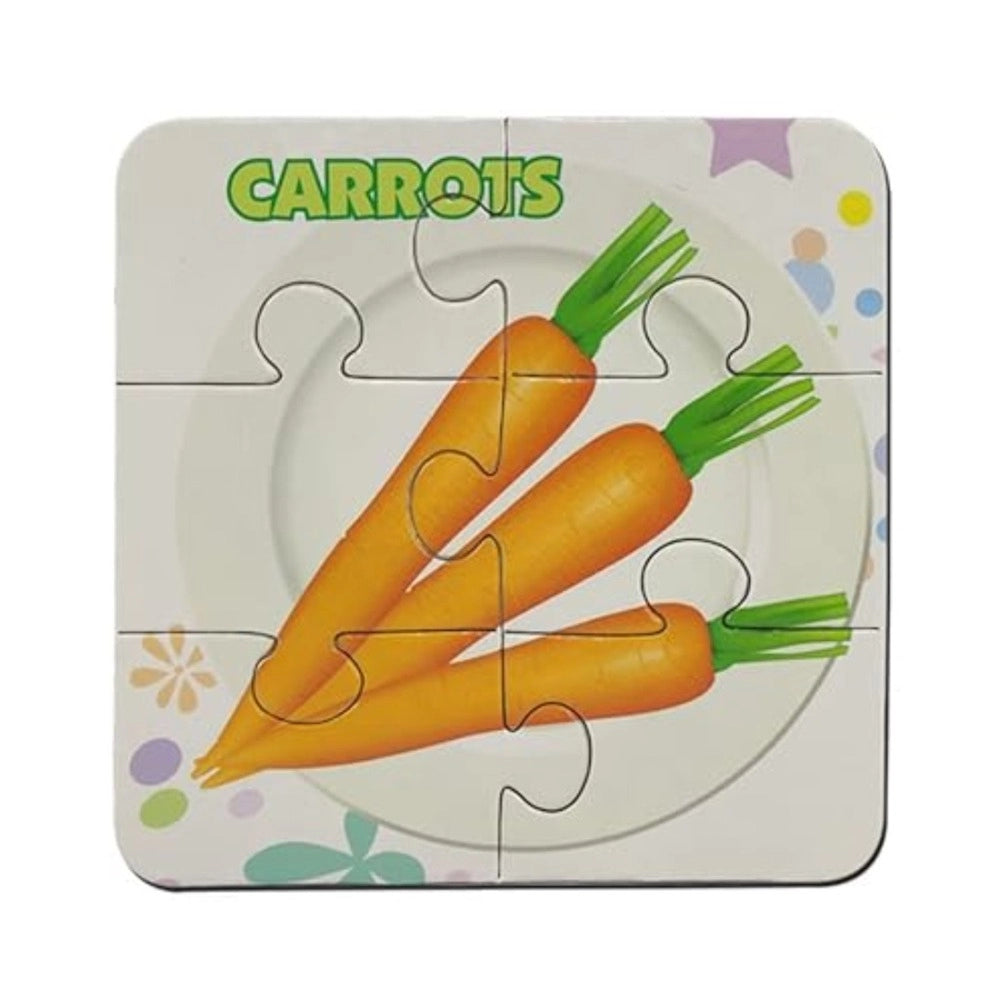 4 Pcs Set Vegetable Puzzles educational toys for kids 3+ years