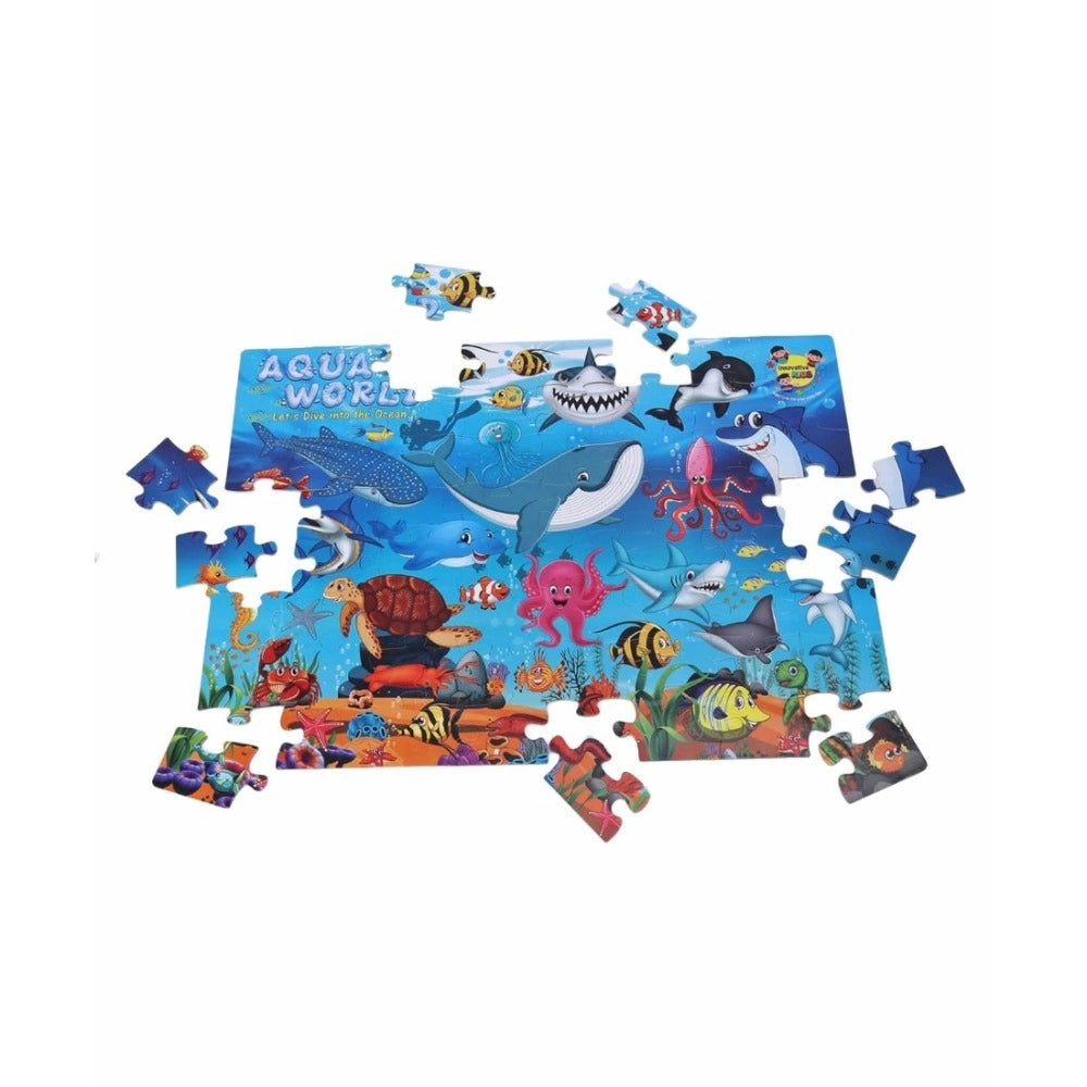 64 Pcs Set Aqua World Puzzle educational toys for kids 4+ years
