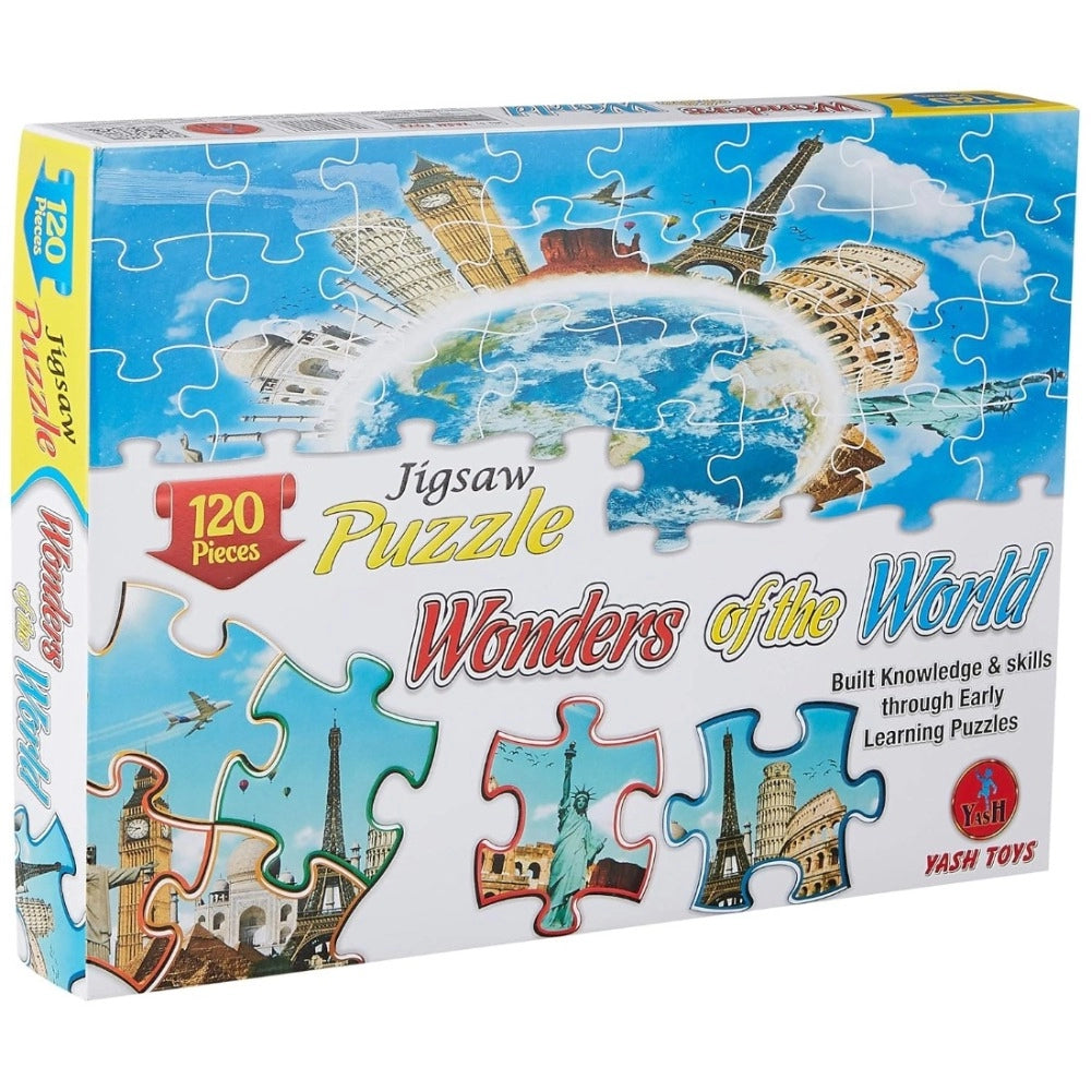 120 Pcs Jigsaw Puzzle Wonders of the world kids toys