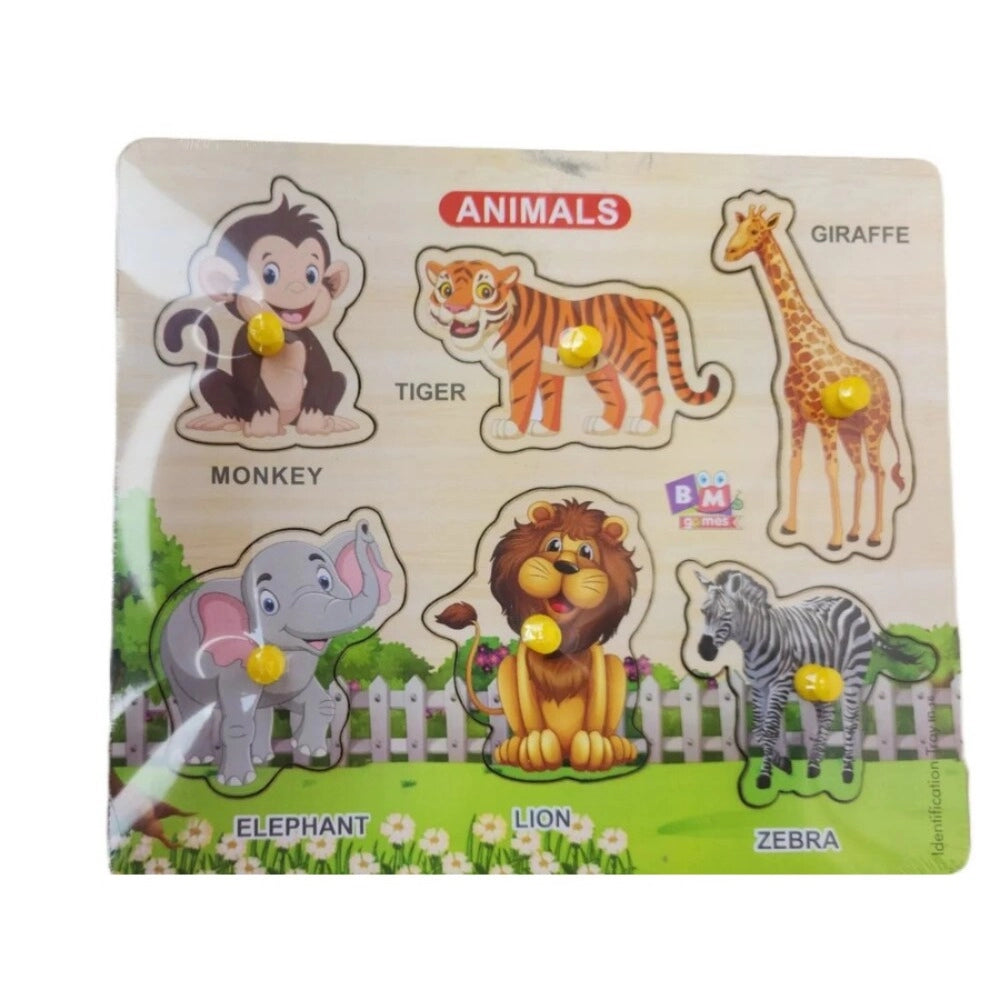 Wooden Puzzle - Animals educational toys for kids 3+ years