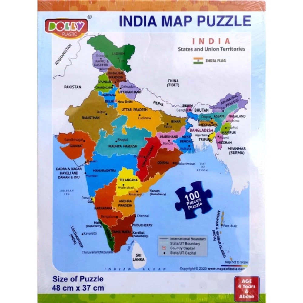 India Map Puzzle educational toys for kids 3+ years