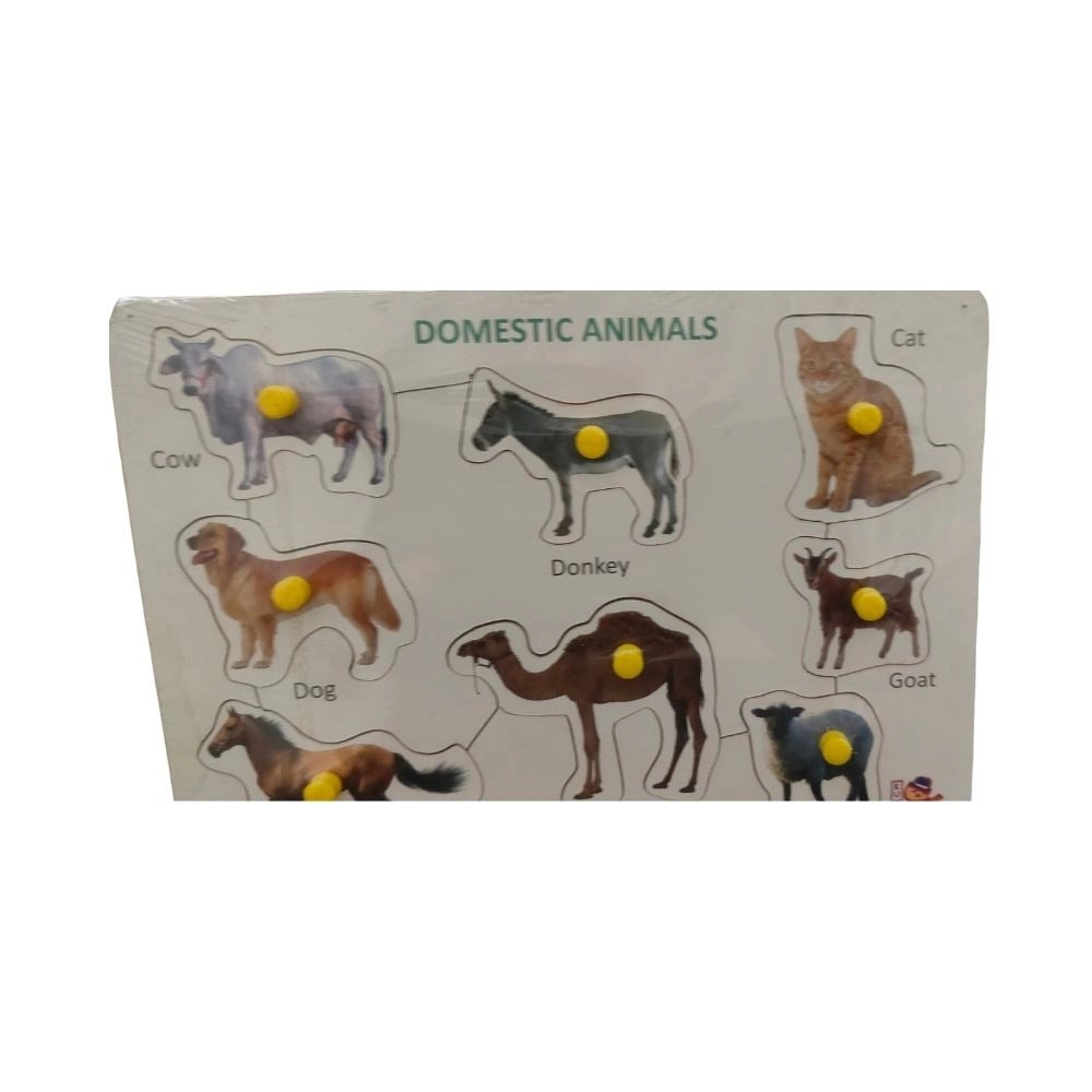 Domestic Animal Wooden Puzzle educational toys for kids 3+ years
