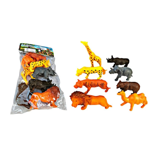 8 Pcs Set For Wild PVC Animals toys for kids 5+ years