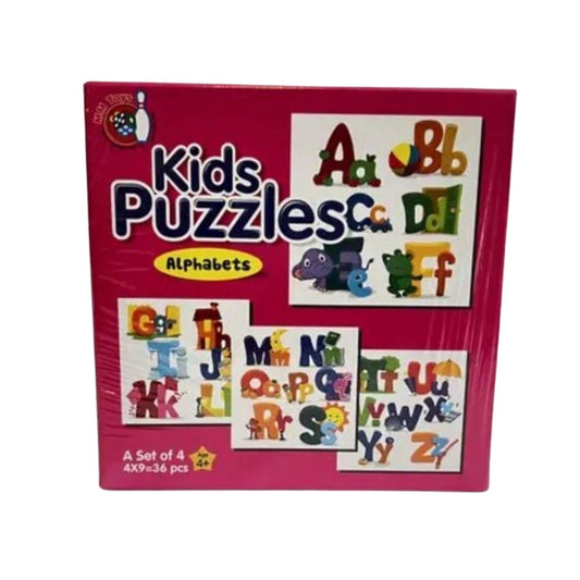 4 Pcs Set Alphapet Puzzle educational toys for kids 4+ years