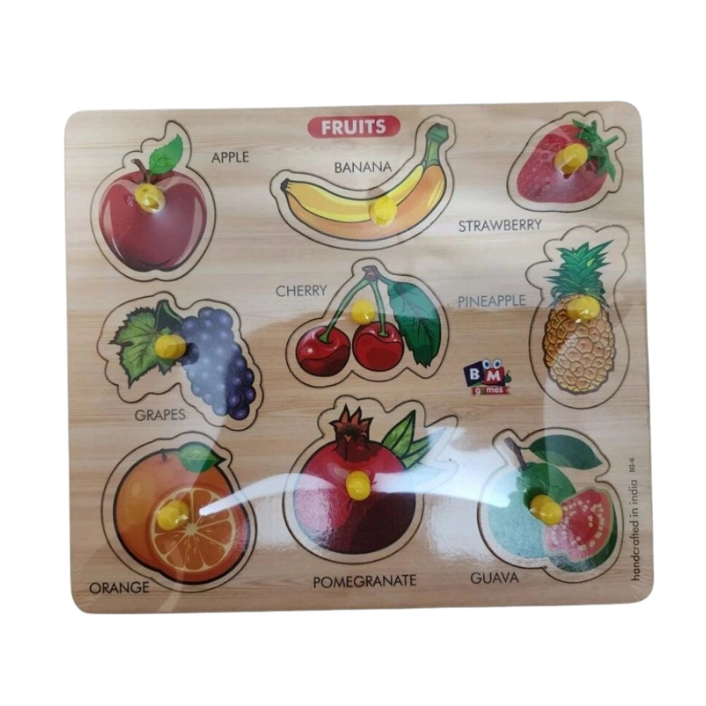 Wooden Puzzle - Fruits educational toys for kids 3+ years