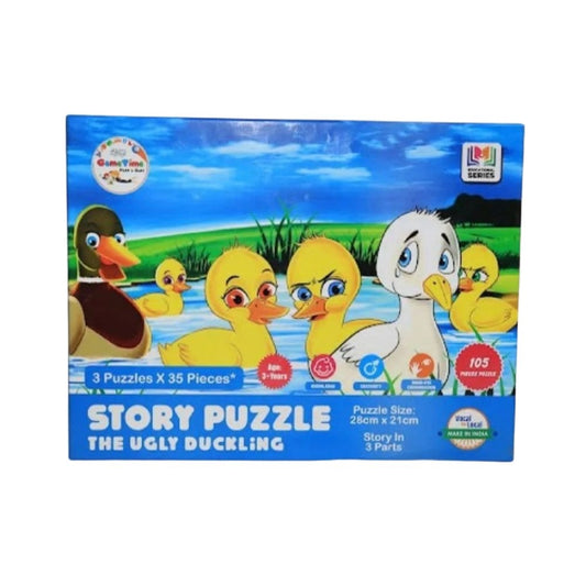 35 Pcs Set Ugly Ducklingg Story Puzzle educational toys for kids 5+ years