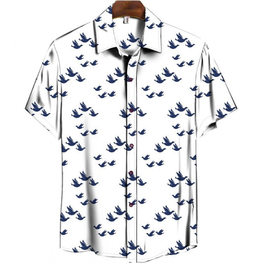 Men's Casual Floral Printed Cotton Blend Unstitched Shirt Fabric 1.6 Mtrs (Blue) - Blue, Cotton Blend • Pattern: Floral Printed • Stitching Type: Unstitched • Disclaimer: The color of actual product may vary slightly from the images provided due to photographic lighting conditions and difference in screen resolutions. | POPNOVA