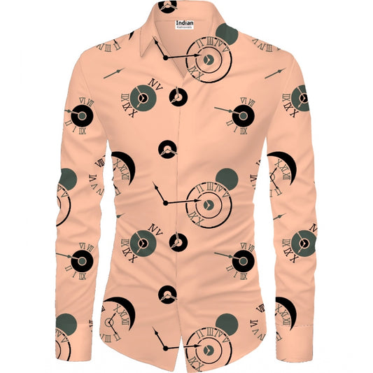 Men's Casual Floral Printed Cotton Blend Unstitched Shirt Fabric 1.6 Mtrs (Orange) - Orange, Cotton Blend • Pattern: Floral Printed • Stitching Type: Unstitched • Disclaimer: The color of actual product may vary slightly from the images provided due to photographic lighting conditions and difference in screen resolutions. | POPNOVA